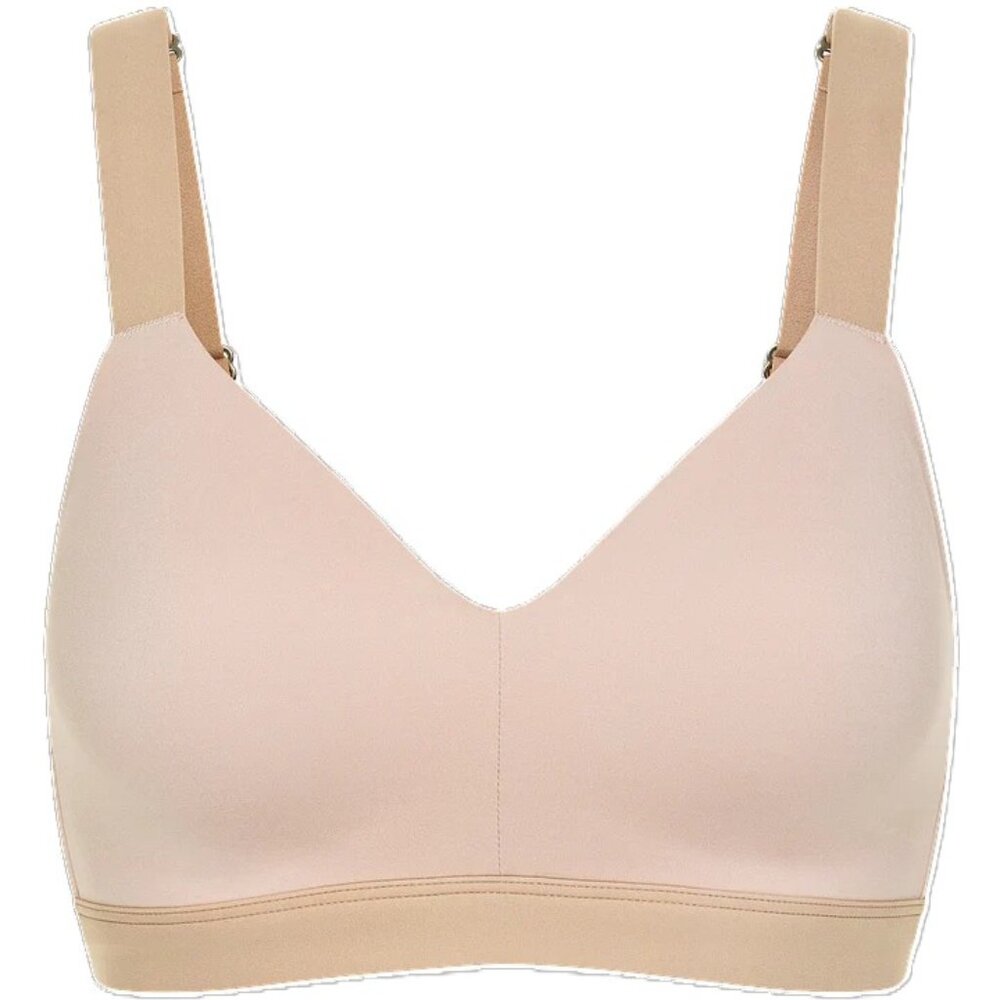 Gemsli Essential Wire-Free Bra – Lightly Lined, Convertible Crisscross Back (32D